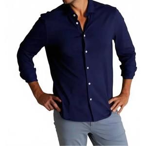 NEW BUKI single shot long sleeve tech shirt in navy